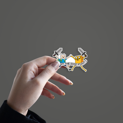 Finn the Human and Jake the Dog Sticker