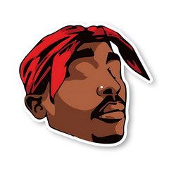 Tupac Shaku Sticker