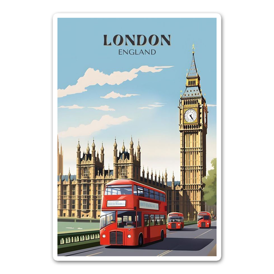 London Card Sticker