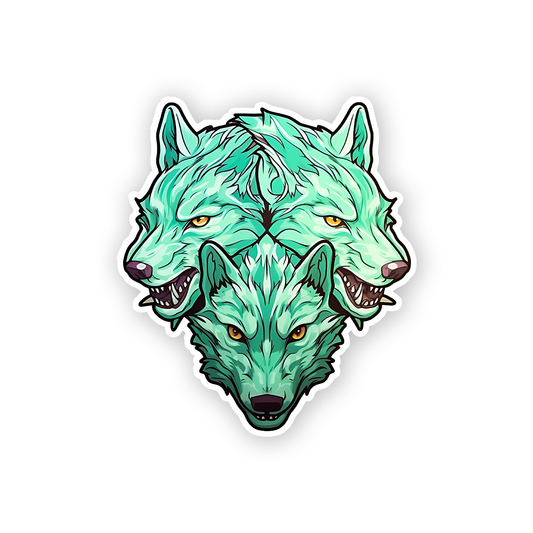 Verdant Freak Cerberus Wolf Sticker