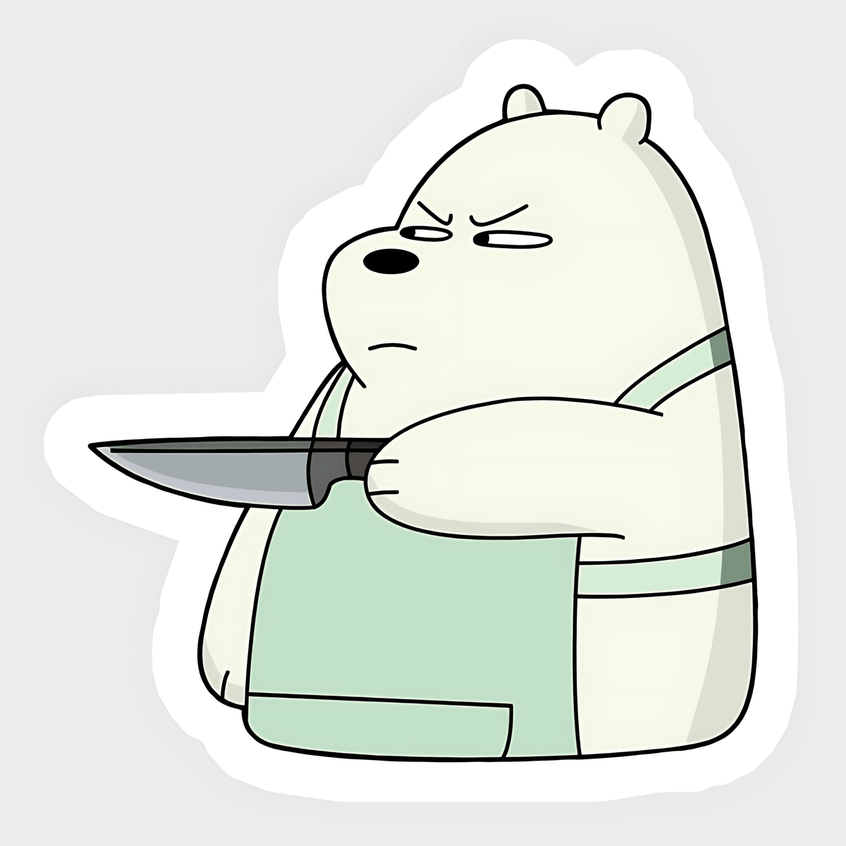 Angry Bear Sticker - sticckiz.com