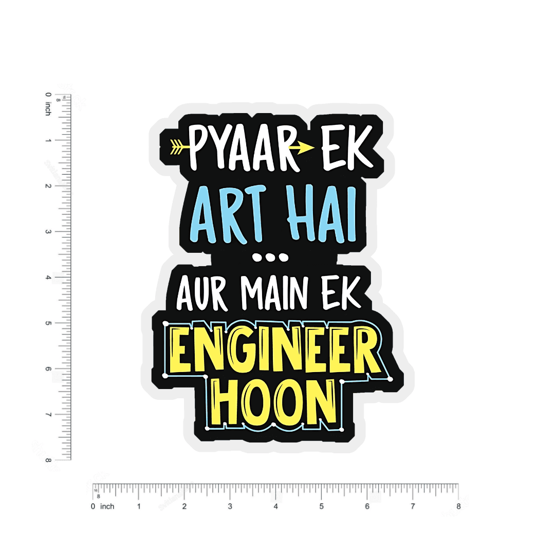 Pyar ek art hai bumper Sticker - sticckiz.com