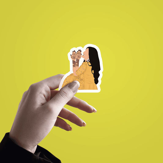 Haldi ceremony Sticker - sticckiz.com