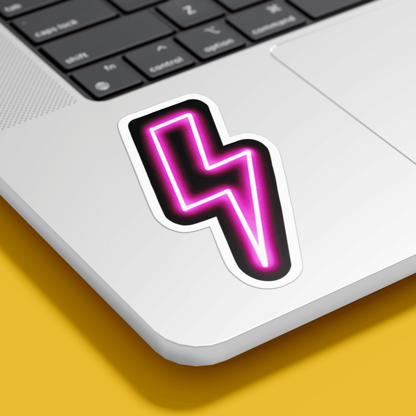 Neon Lighning Bolt Sticker - sticckiz.com