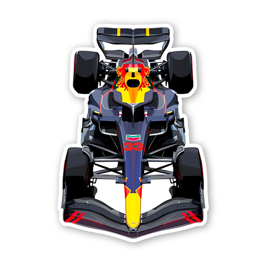 Racing car Sticker ( car)