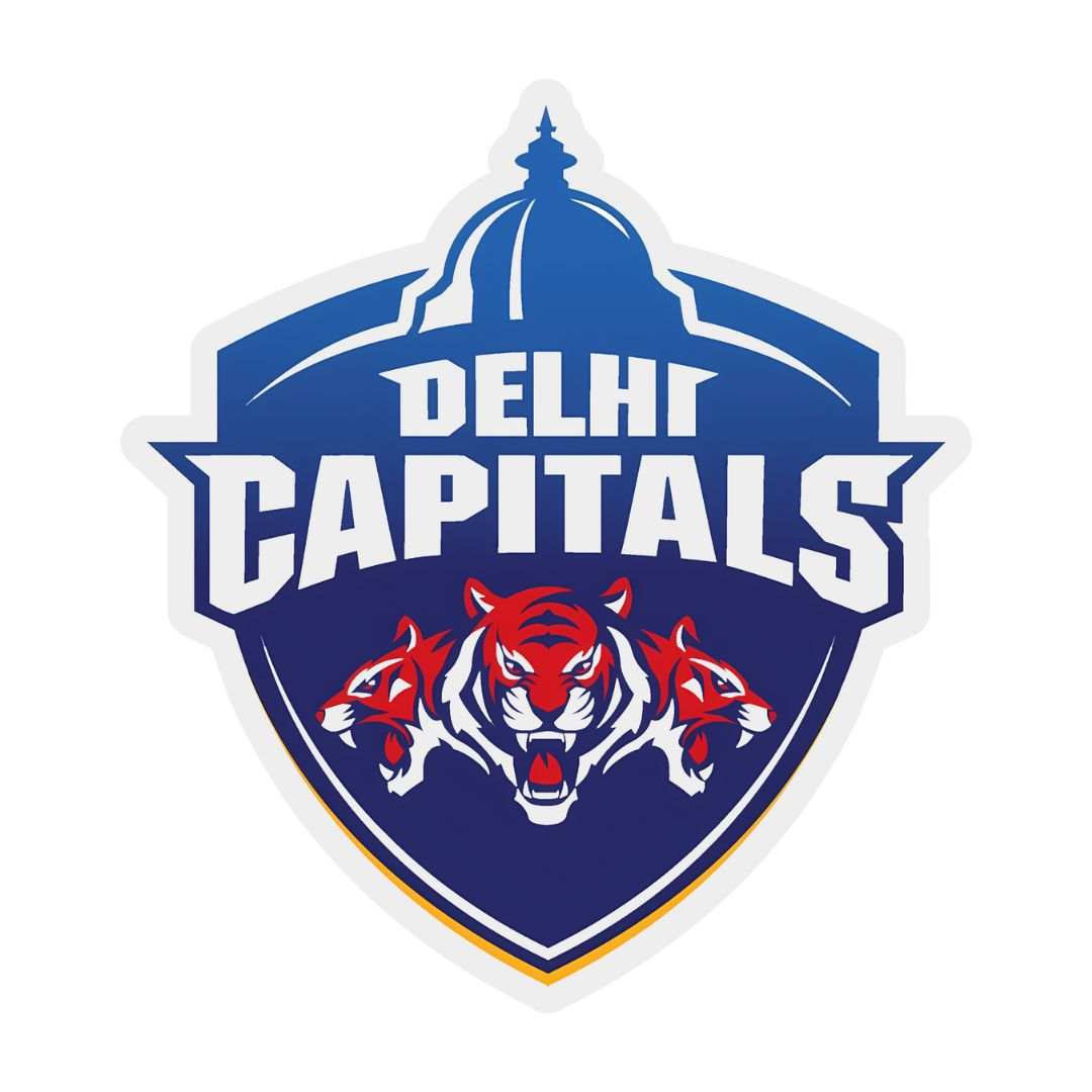 Delhi Captitals Logo Sticker - sticckiz.com