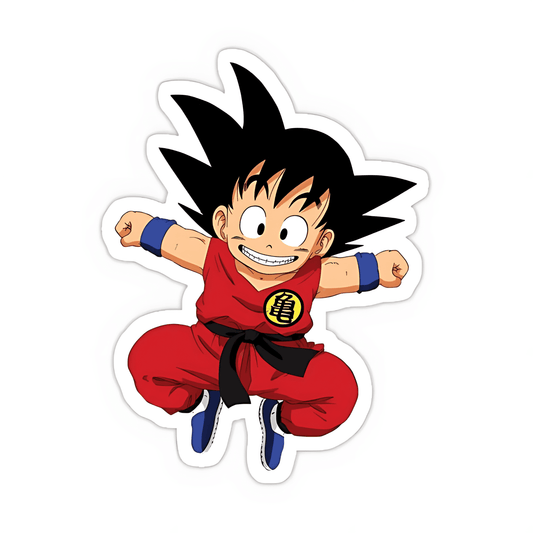 Kid Goku retro Sticker - sticckiz.com