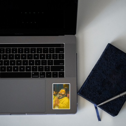 Premanand Ji Maharaj Cute Laughing Sticker