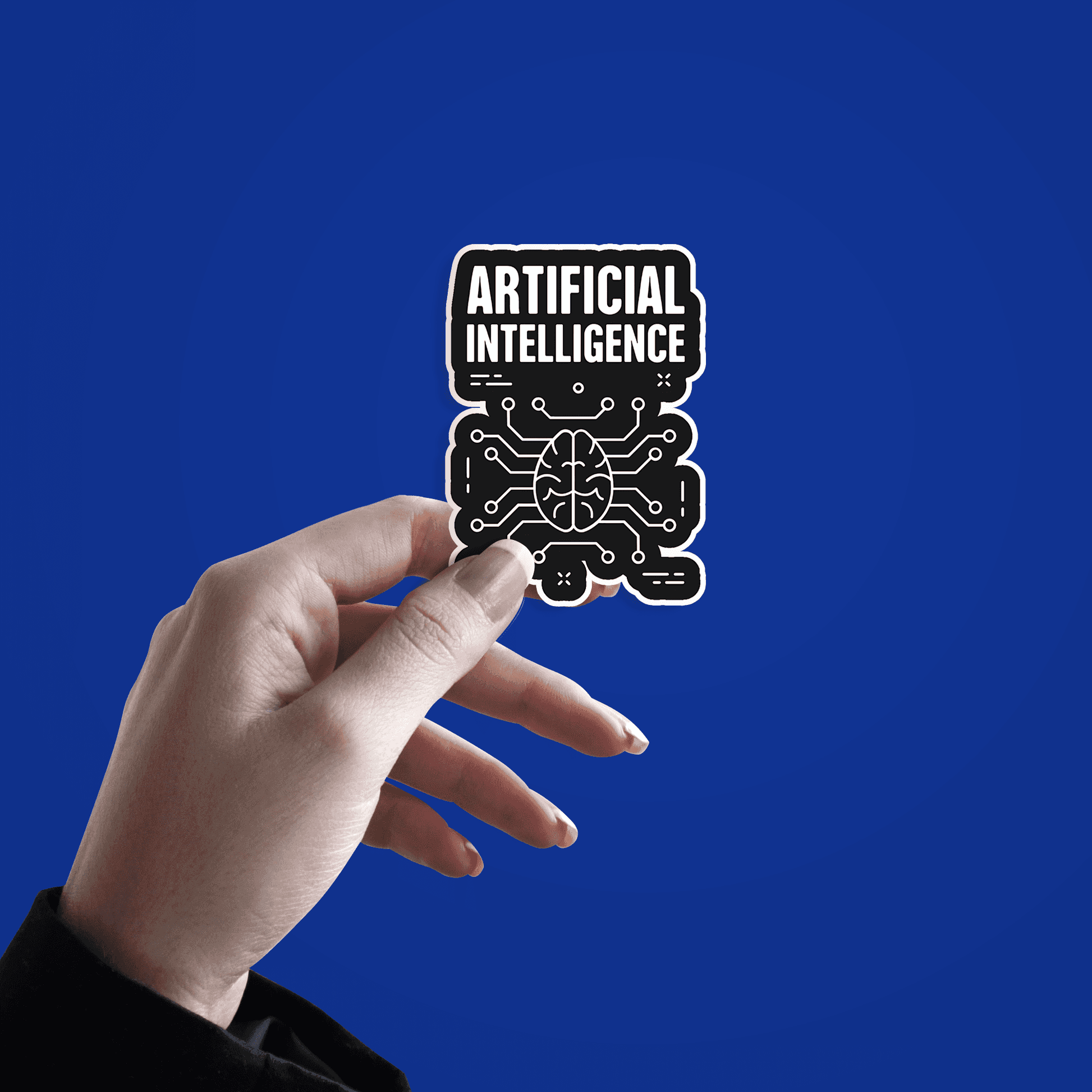 Artificial Intelligence Brain Sticker - sticckiz.com