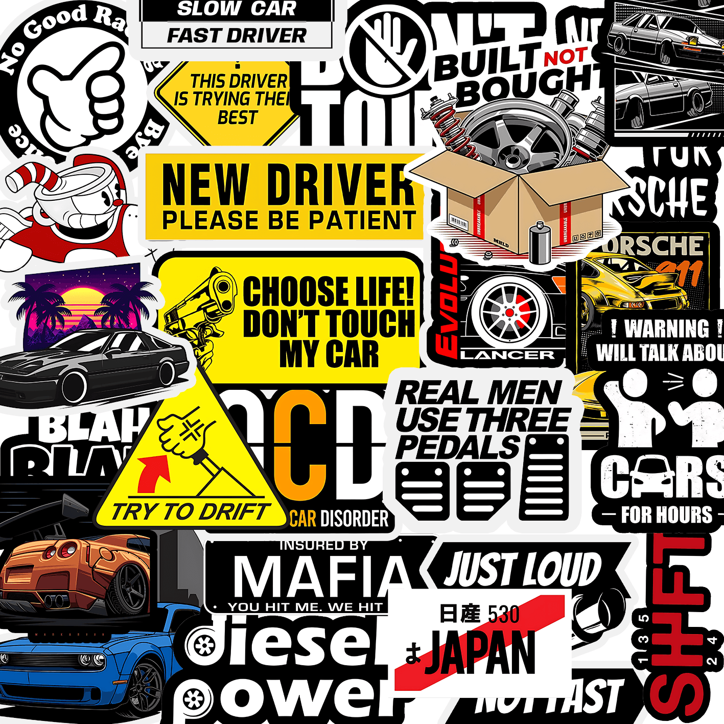 Car Sticker Pack (25 Stickers) - sticckiz.com