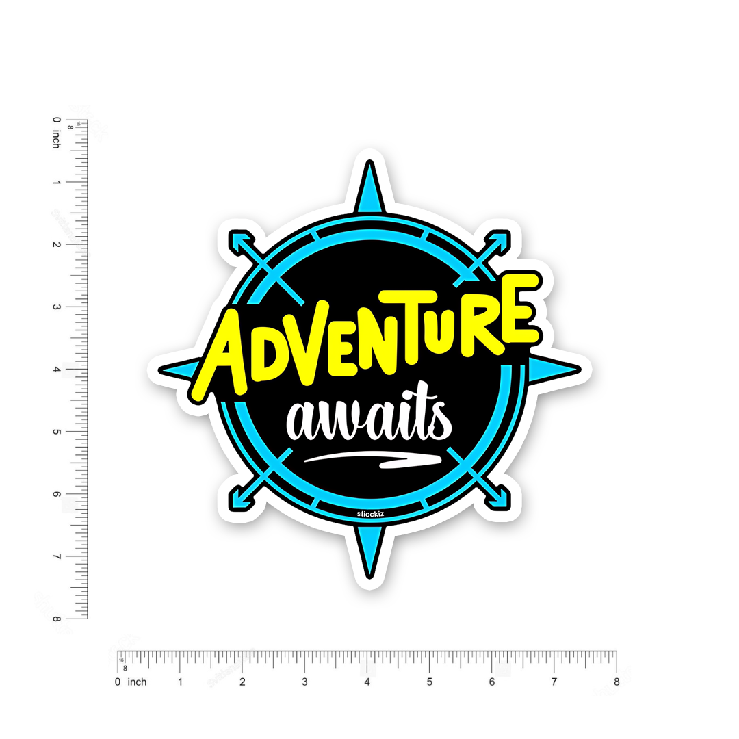 Adventure awaits Bumper Sticker