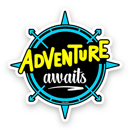Adventure awaits Bumper Sticker