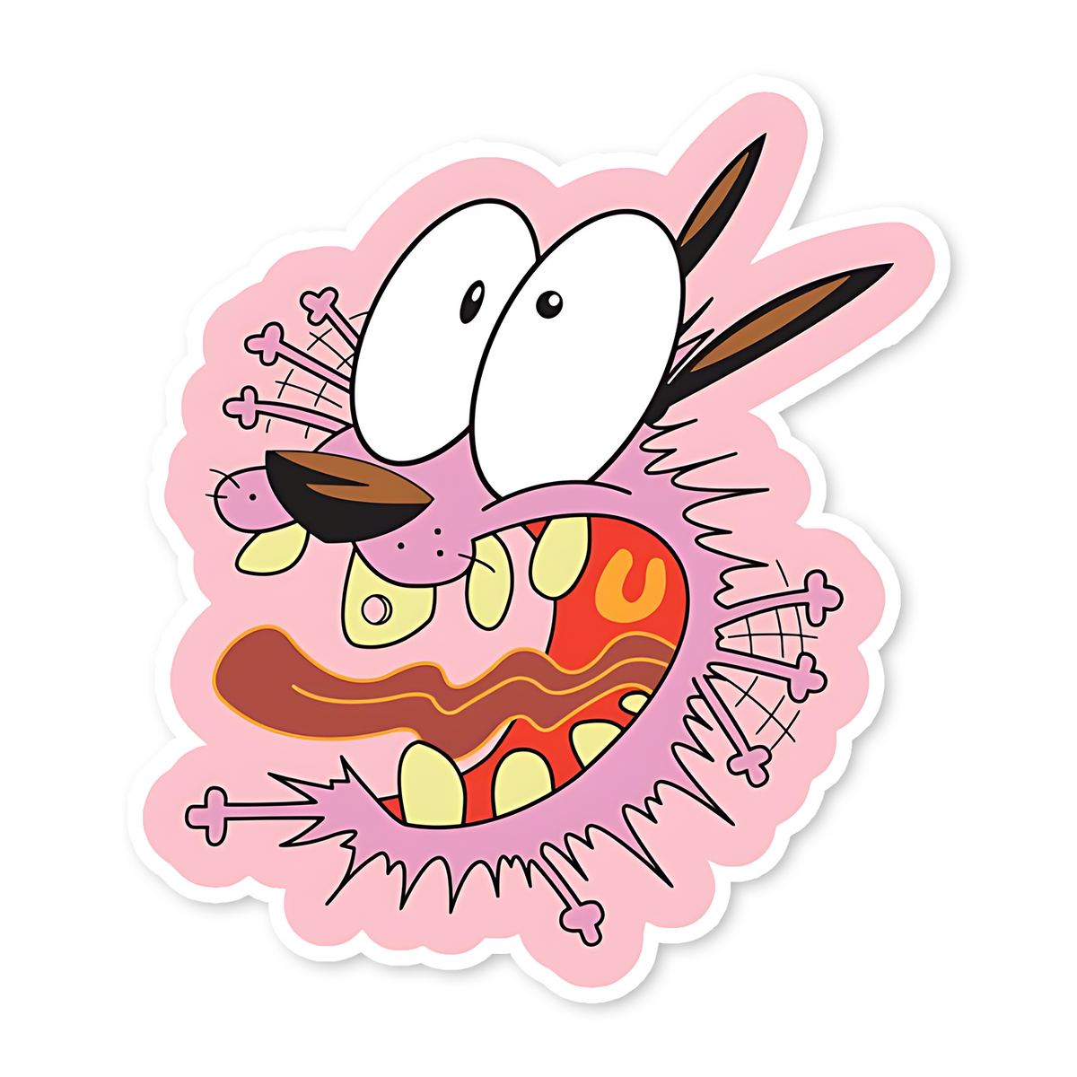 Courage the Cowardly Dog Sticker
