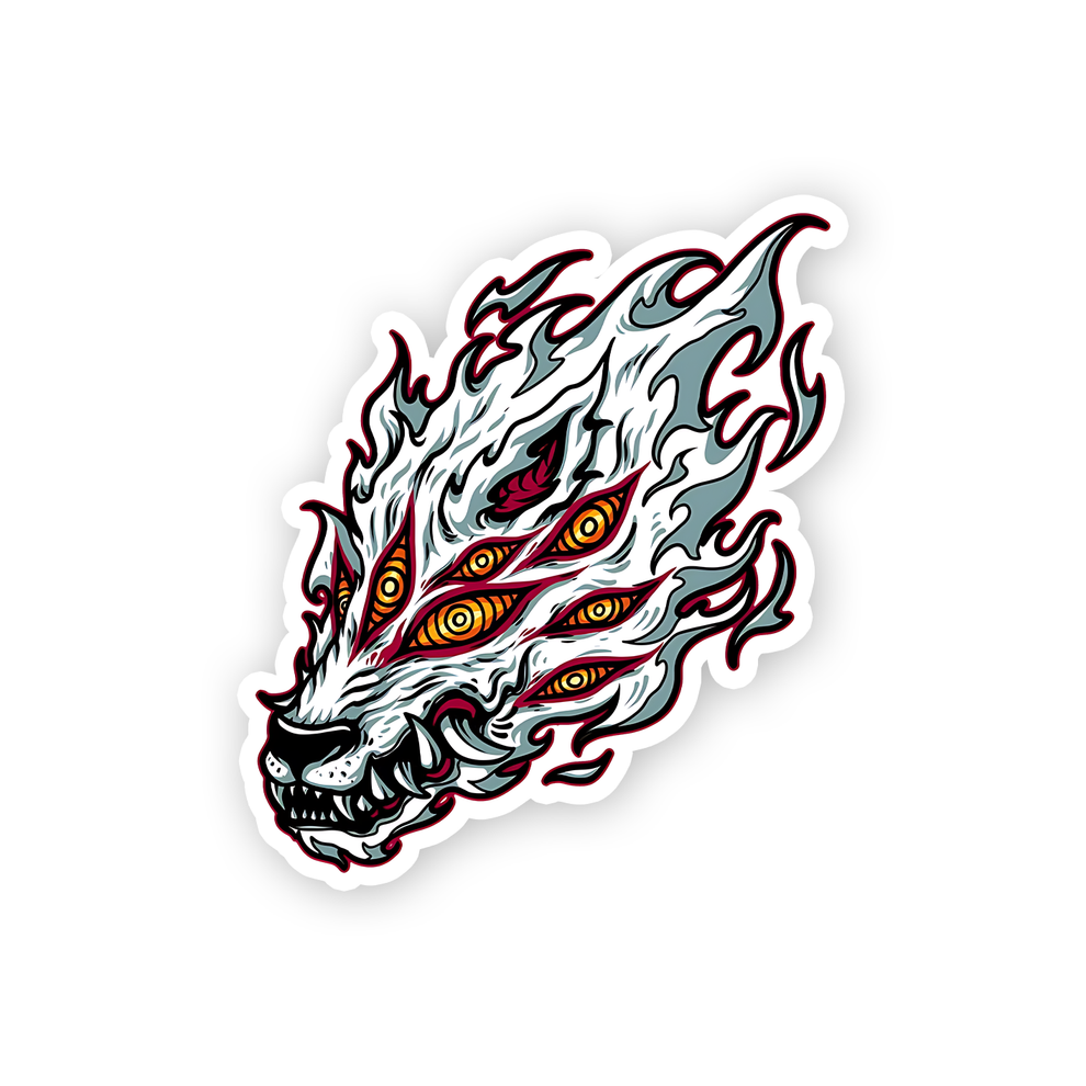 Fox Devil Sticker – sticckiz.com