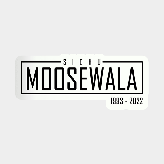 Sidhu Moosewala 1993-2022 Sticker - sticckiz.com