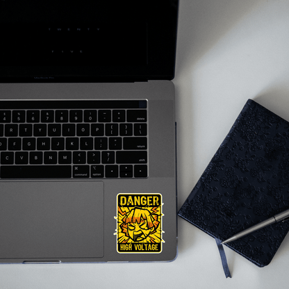 Zenitsu Demon Slayer High Voltage Sticker - sticckiz.com