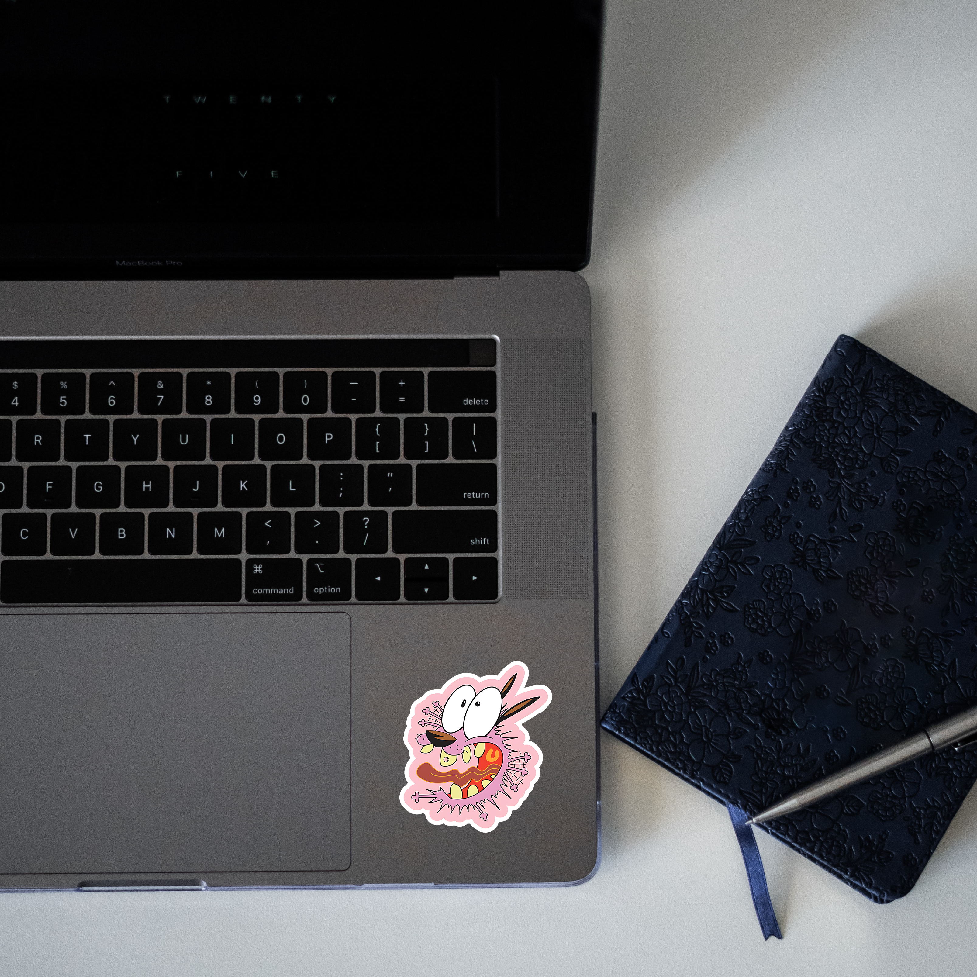 Courage the Cowardly Dog Sticker