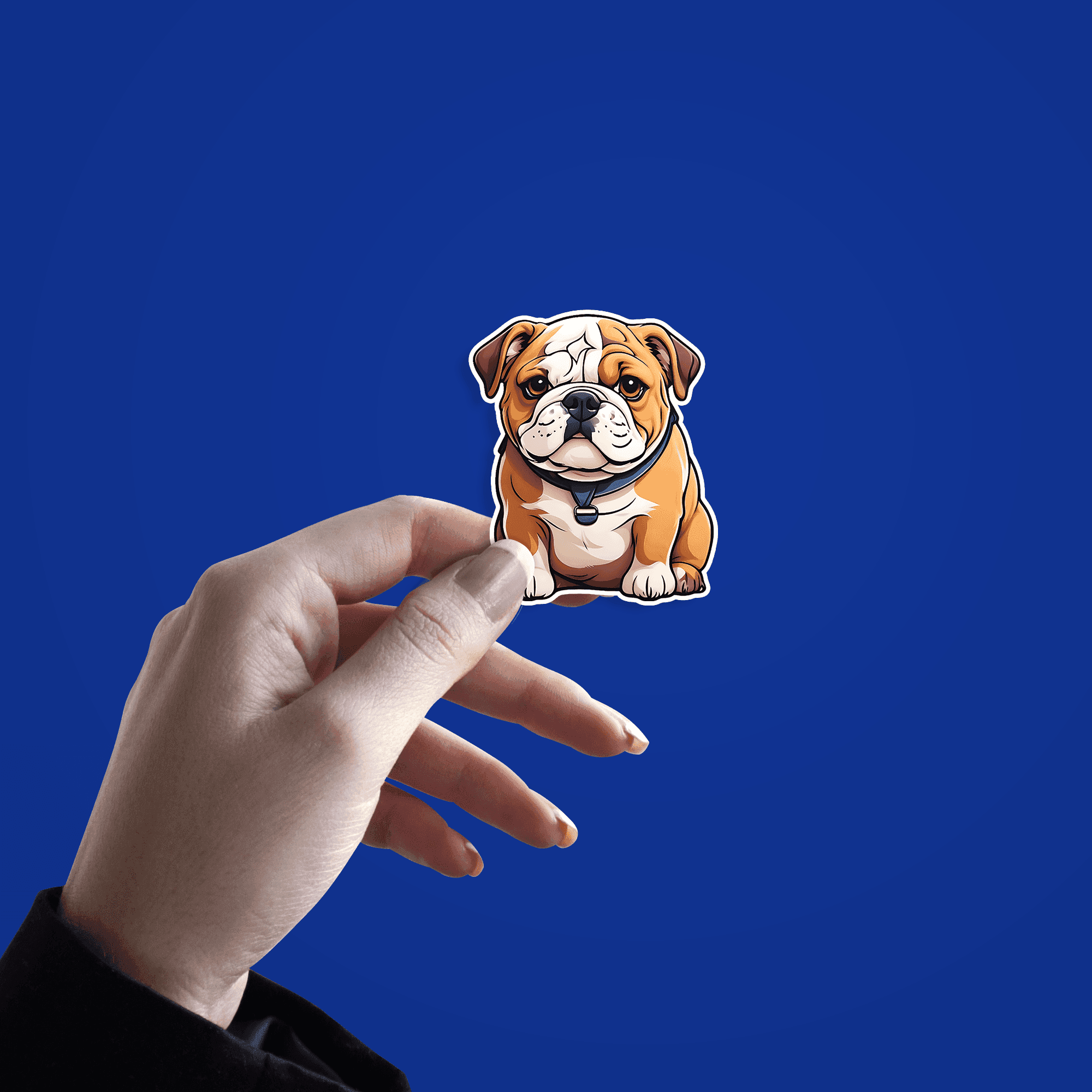 Cute Bulldog Sticker - sticckiz.com