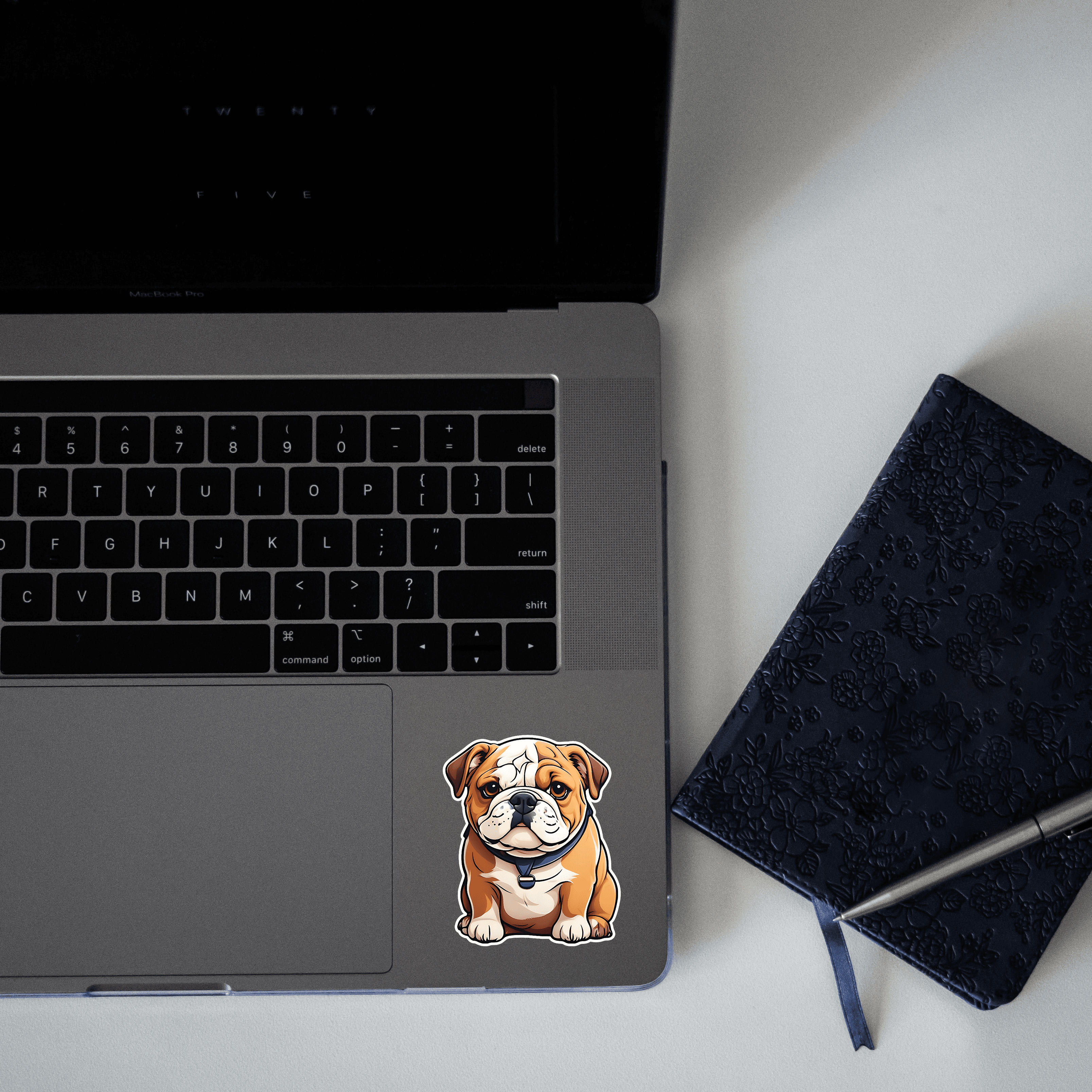 Cute Bulldog Sticker - sticckiz.com