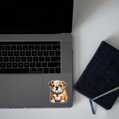Cute Bulldog Sticker - sticckiz.com