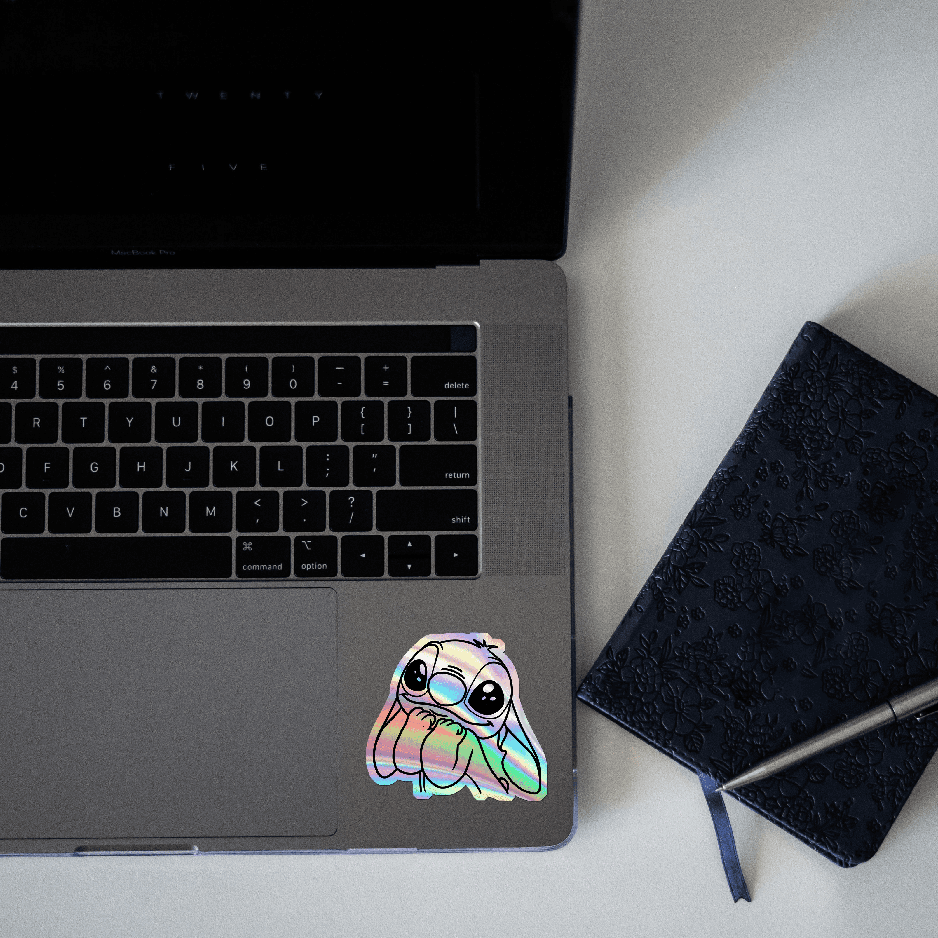 Cute Stitch Holographic Sticker - sticckiz.com