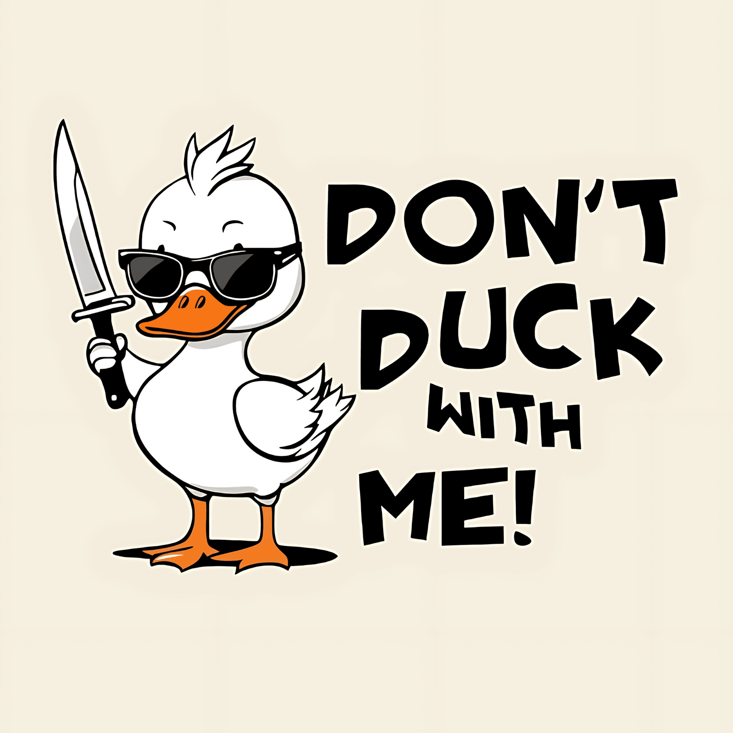 Don't Duck with Me Sticker - sticckiz.com