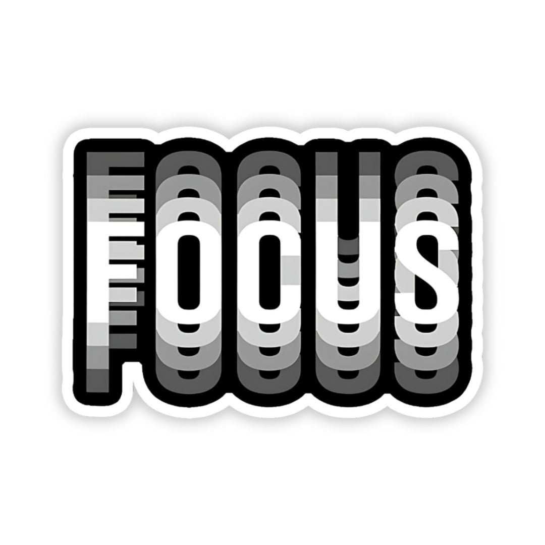 Focus bumper Sticker - sticckiz.com