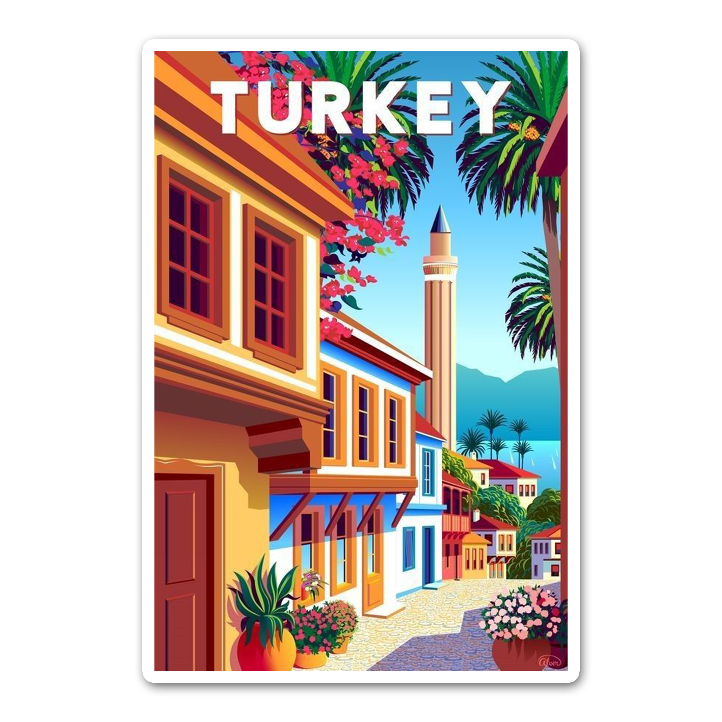 Turkey Card Sticker – sticckiz.com