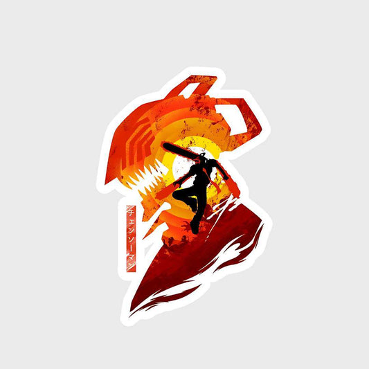 devil hunter Chainsaw man Sticker - sticckiz.com
