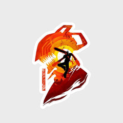 devil hunter Chainsaw man Sticker - sticckiz.com