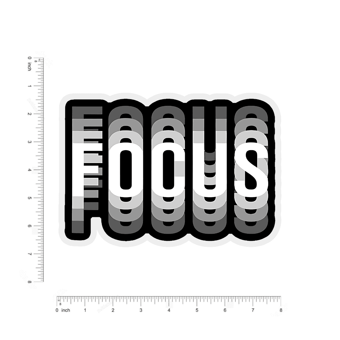 Focus bumper Sticker - sticckiz.com