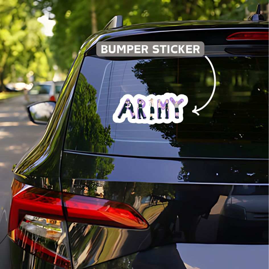 korean singers army bumper sticker - sticckiz.com