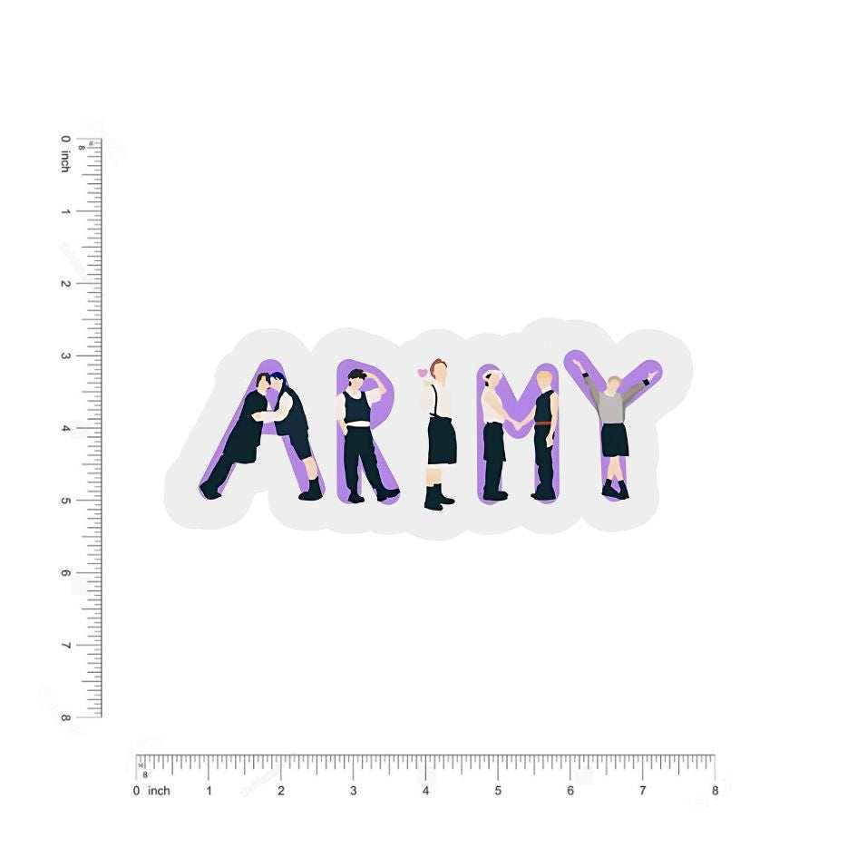 korean singers army bumper sticker - sticckiz.com