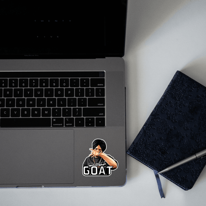 Sidhu Moosewala G.O.A.T Sticker - sticckiz.com