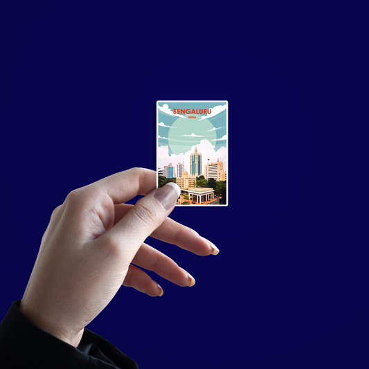 Bengaluru card Sticker