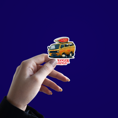 Pizza Surf From Stranger Things Sticker