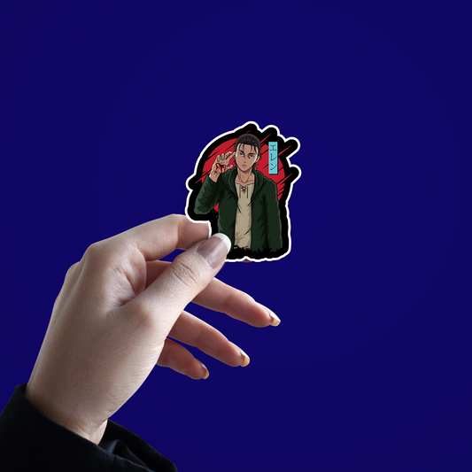 Eren Yeager from Attack on titan Sticker