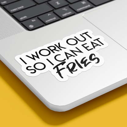 I Work Out Sticker - sticckiz.com
