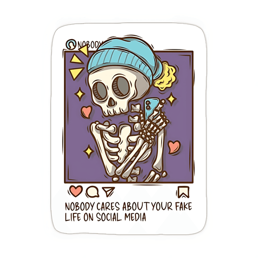 Skeleton on Instagram Sticker - sticckiz.com