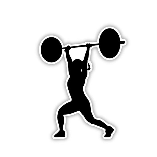 Girl in Gym Sticker - sticckiz.com