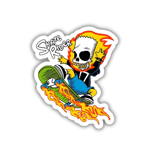 skate rider bumper sticker - sticckiz.com