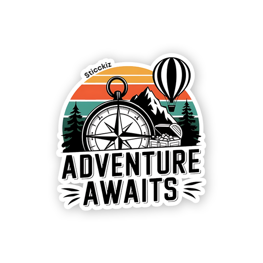 Adventure Awaits Sticker