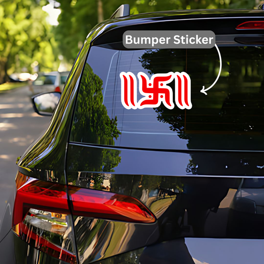 Swastik Sign Bumper Sticker