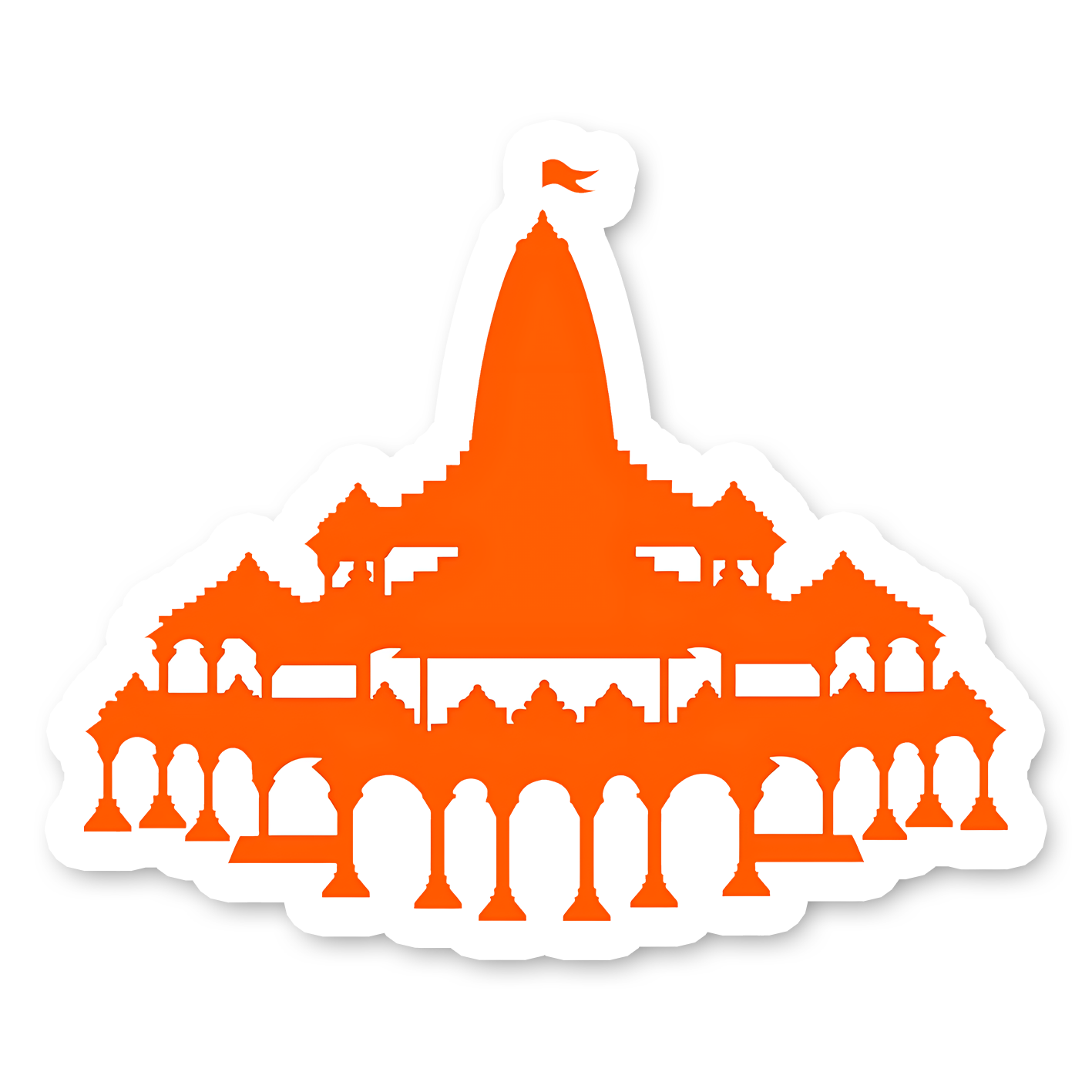 Ram Mandir Bumper Sticker
