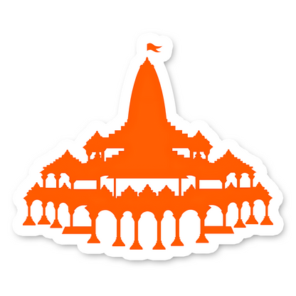 Ram Mandir Bumper Sticker