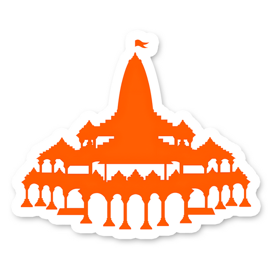 Ram Mandir Bumper Sticker