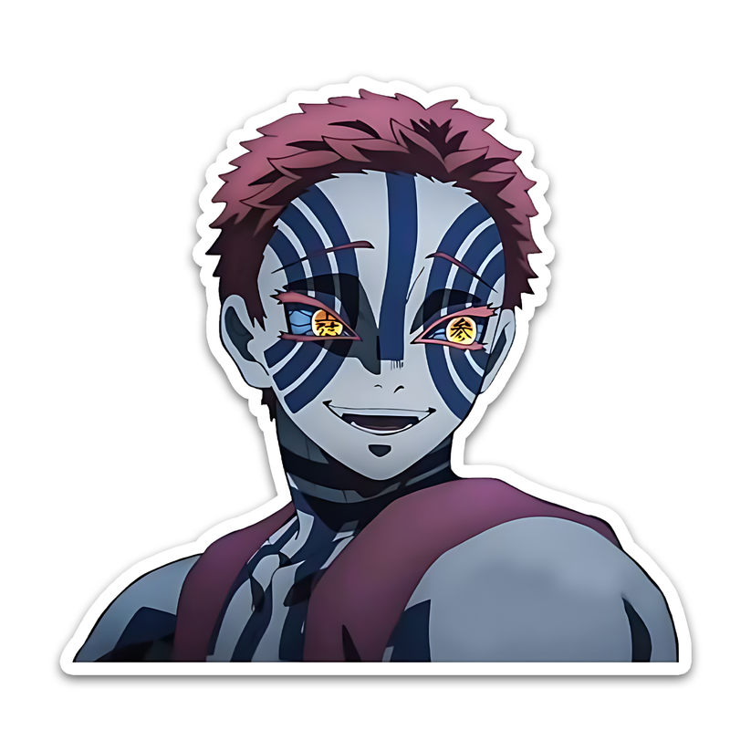 Akaza from Demon slayer Sticker – sticckiz.com