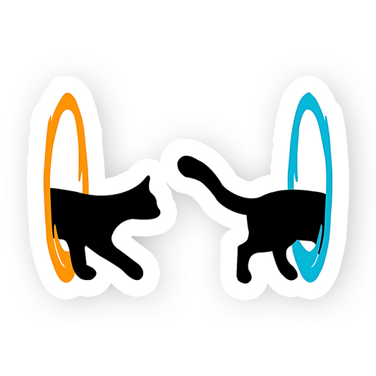 Cat Escaping Sticker