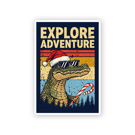 Explore adventure Crocodile Sticker