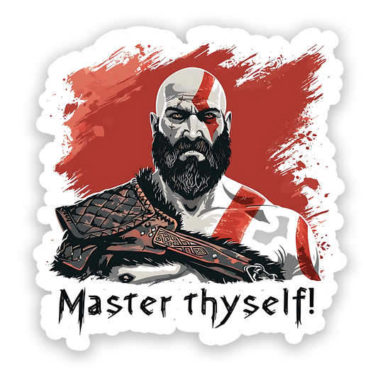 Kratos from the God of War video game series Sticker
